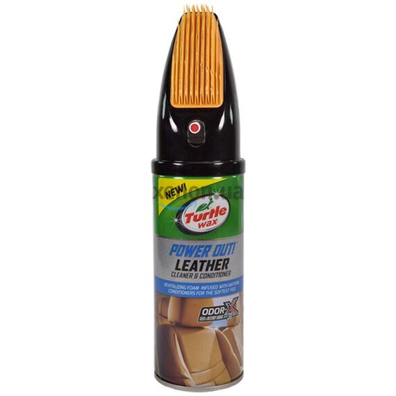 Очиститель и кондиционер для кожи Turtle Wax Leather Cleaner & Conditioner со щеткой 400 мл